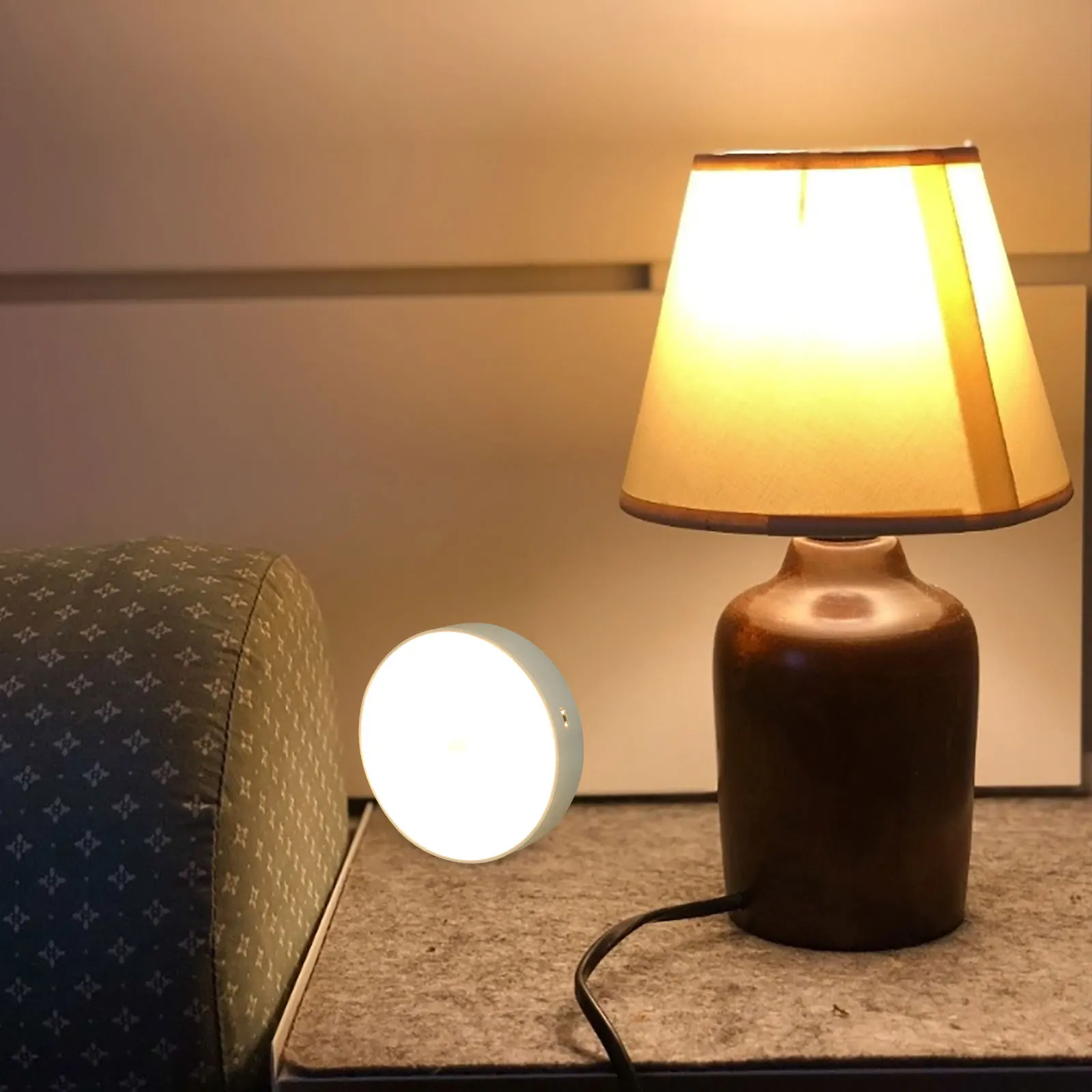 

Body Sensing Night Light Automatic Warm Lighting Wall Lamp Sensor Light Hanging No Installation Removable For