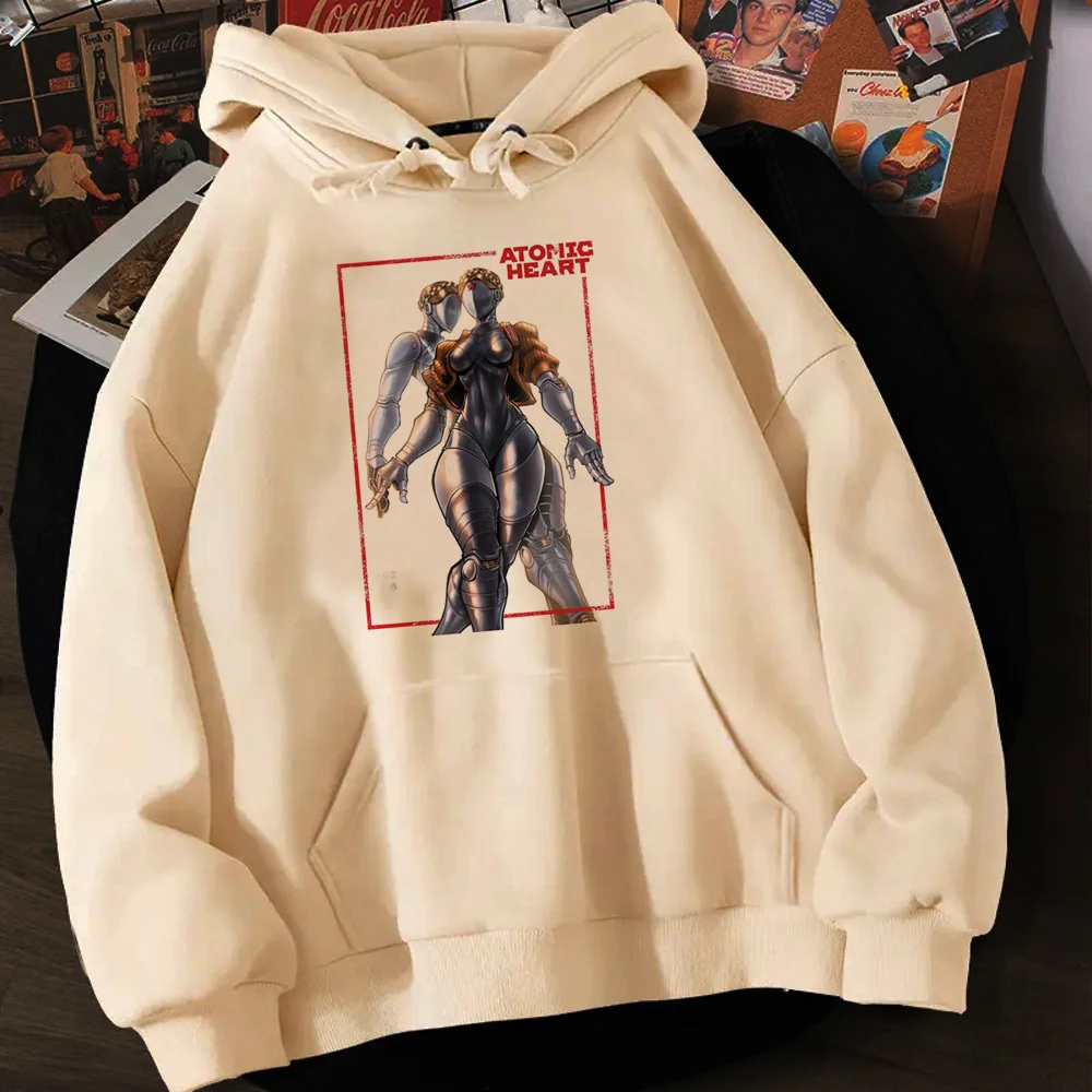 

atomic heart hoodies women streetwear japanese Hood female vintage Pullover