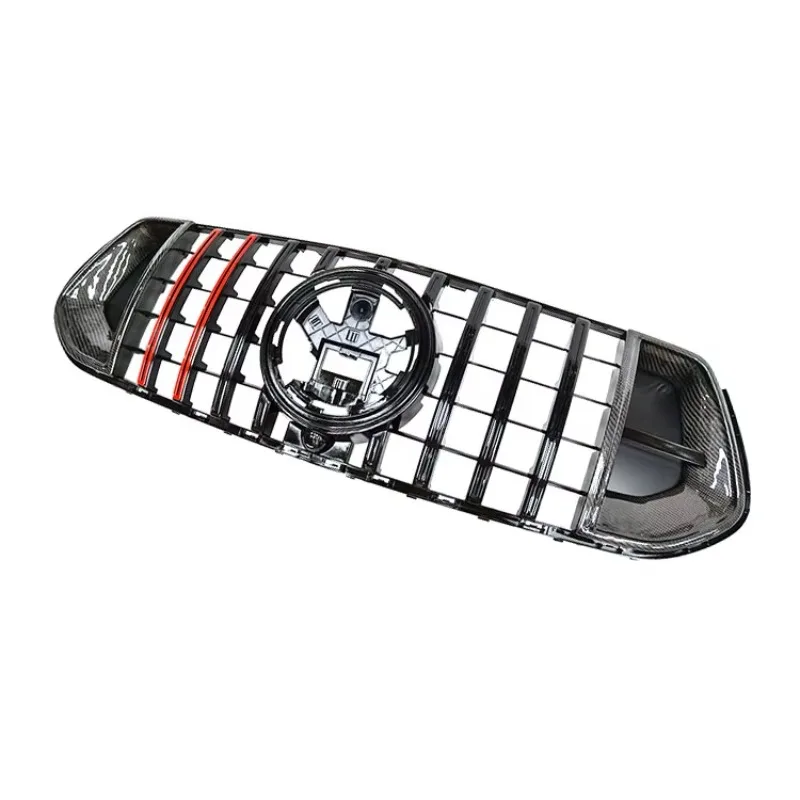 Upgrade GT BS Style Carbon Fiber Front Bumper Grille GLE W167 2020-2023 Exterior Replacement Mod Parts view 4