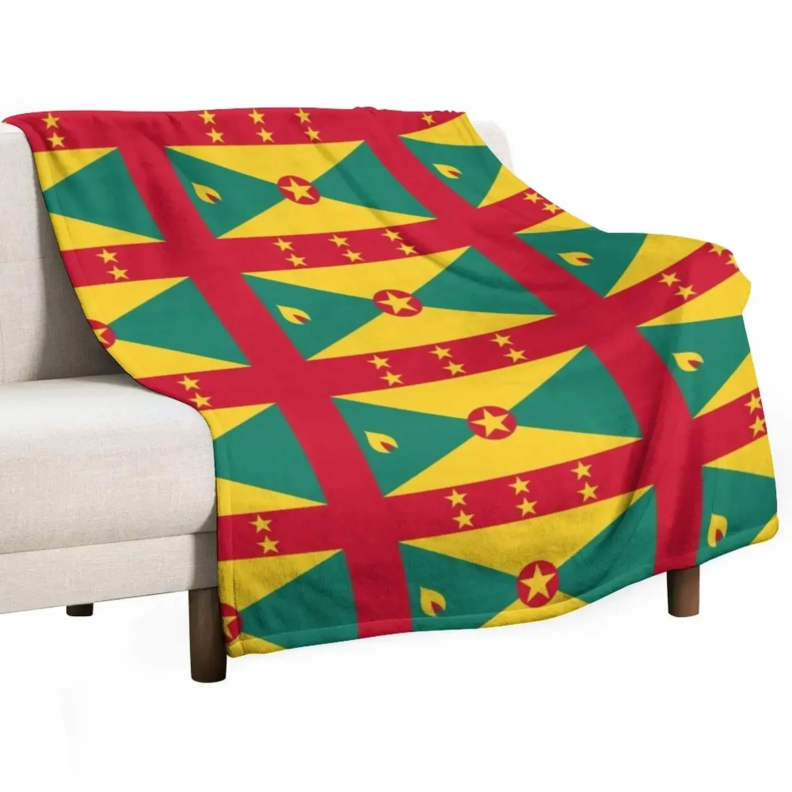 Grenada flag Throw Blanket for winter Single Blankets Sofas Of Decoration Blankets