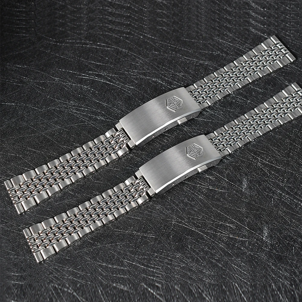 San Martin orologio braccialetto di riso nuova chiusura regolabile Fly adatta per 20mm cinturino in acciaio inossidabile 316L di dimensioni universali parte orologi