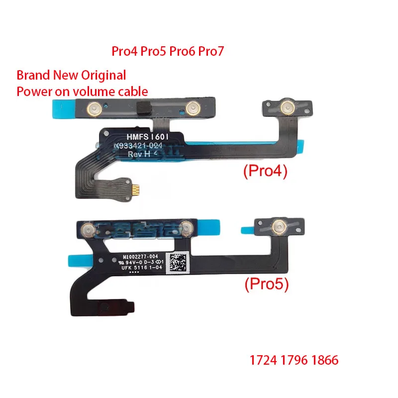 Voor De Gloednieuwe Originele Microsoft Oppervlak Pro4 5 6 7 Opstartkabel, Volumeknopkabel X933421-004 M1002277 Pro3