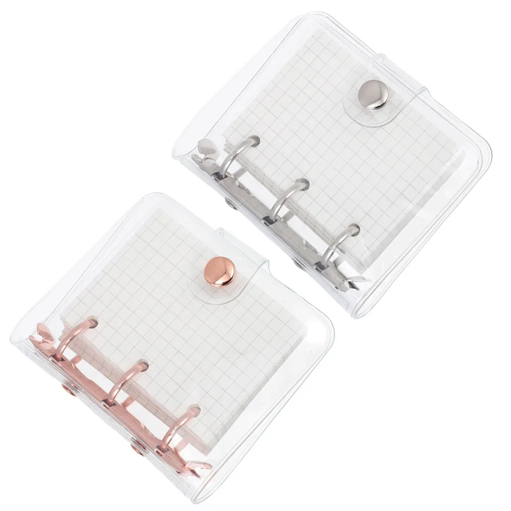 Mini 3 Ring Binder Elegant Loose Leaf Notebook Schedule Planner Travel Scrapbook Detachable Notebooks Mini Binder Paper Creative