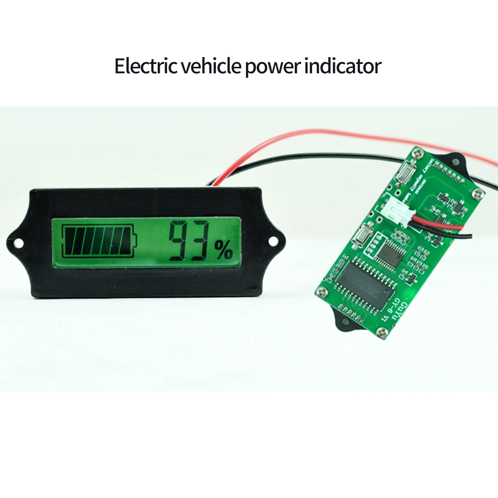 12V-48V Lead-acid Lithium LCD Voltmeter Meter Battery Capacity Tester Indicator Analyzer 12V 24V 48V