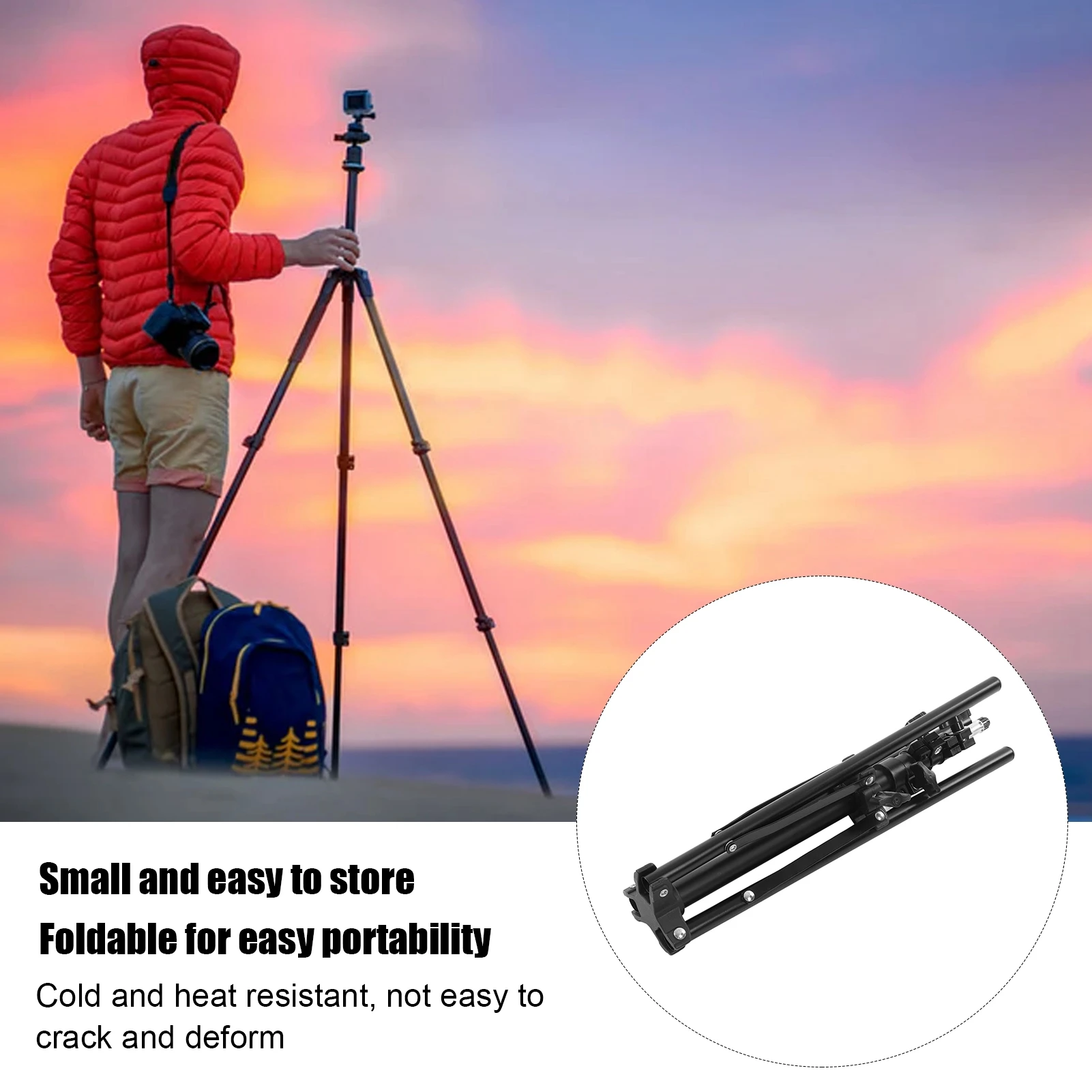 Phone Tripod 1.6m Portable Folding Anti Slip Mobile Phone Holder Live Lighting Triangle Telescopic Bracket Phone Tripod Mount