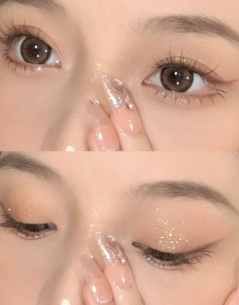 Diamond liquid eyeshadow lying silkworm pearl super-flash makeup fine glitter eyeshadow powder high-gloss eyeliner