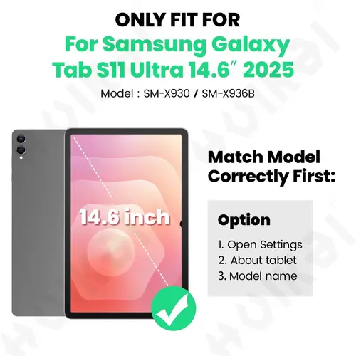 Imagen 2 del producto Funda para Samsung Galaxy Tab S11 Ultra 2025 14,6 pulgadas resistente a prueba de golpes soporte giratorio correa de hombro de mano negro