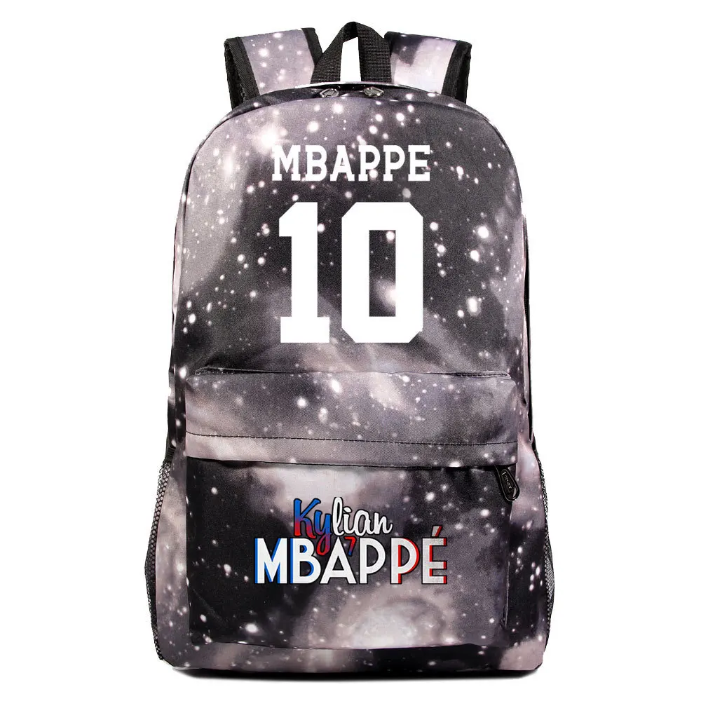 New Bag Schoolbag Football Backpack Mbappe Sports Student Large Capacity Tote Children\'s Women Men Travel Laptop Mochilas Y2k