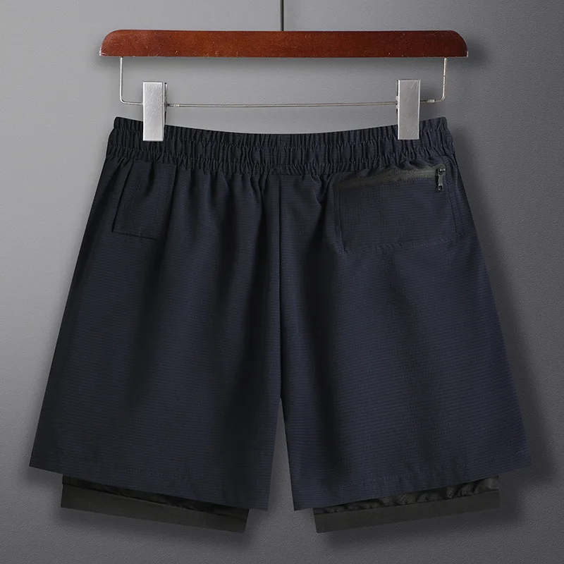 Quick drying sports shorts, basketball, marathon, running, fitness vacation, two pieces of anti slip shorts, breathable shorts