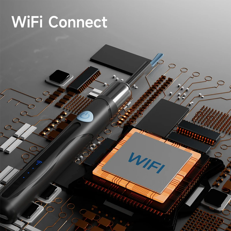 4.2 มม.ไร้สายภาพขอบเขตหู 1080P กล้องตรวจสอบสําหรับ iOS/Android WiFi Endoscope Otoscope EAR WAX Removal เครื่องมือทําความสะอาด