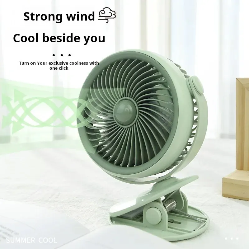 USB Clip Small Fan Mini Portable Clip Fan USB Charging Student Dormitory Fan