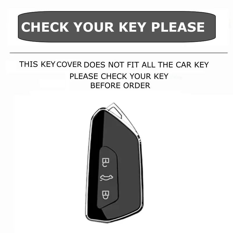 Car Key Case Cover Bag For VW Volkseagen Golf 8 MK8 ID.3 ID.4 Cupra Skoda Octavia A8 SEAT Leon MK4 2020 2021 Formentor Tarraco