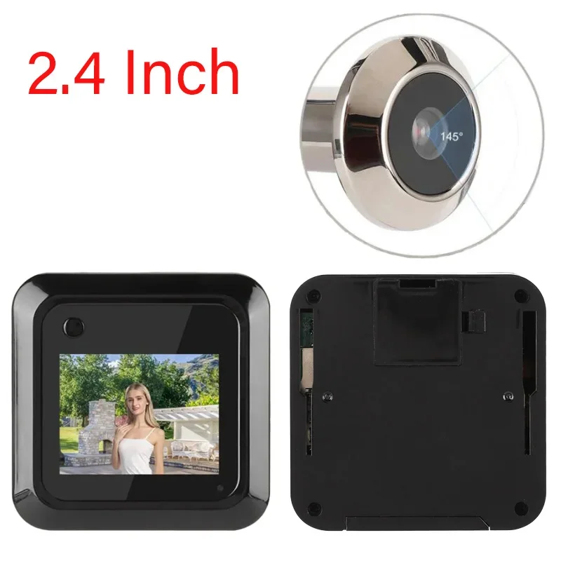 145 Graden Deur Eye Stijl Deurbel Camera Viewer Elektronische Peek Portal Buitendeurbel 2.4 "LCD Kleurenscherm Digitale Deurbel