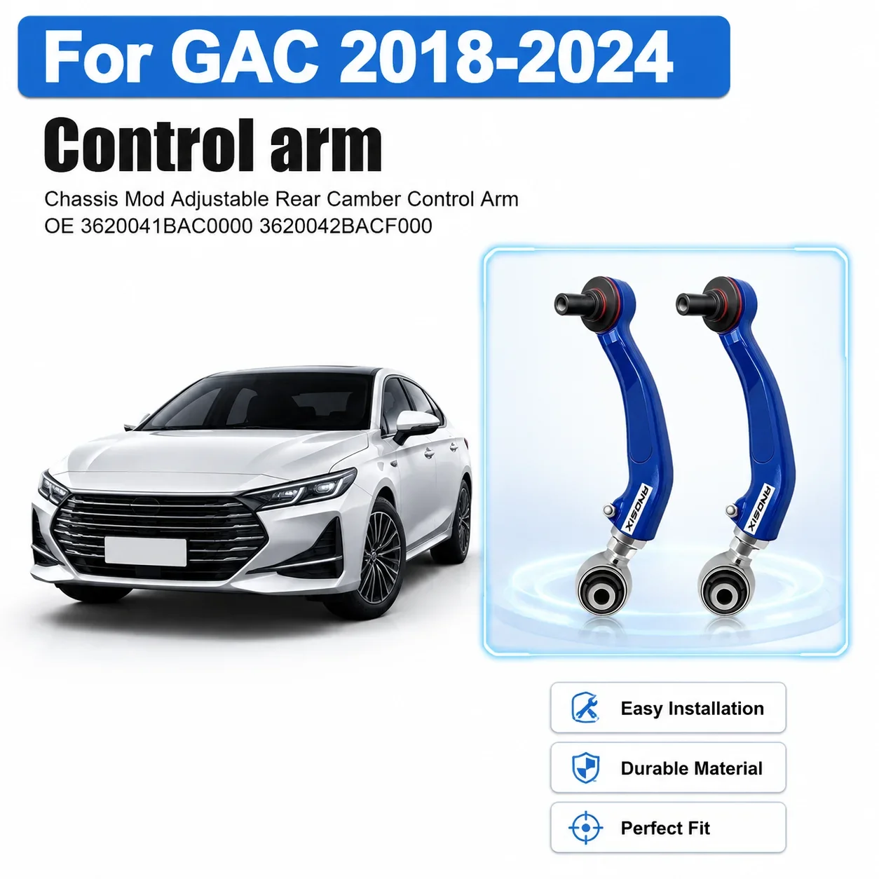 Chassis Mod Adjustable Rear Camber Control Arm Durable Suspension Accessories OE 3620041BAC0000 3620042BACF000 For GAC