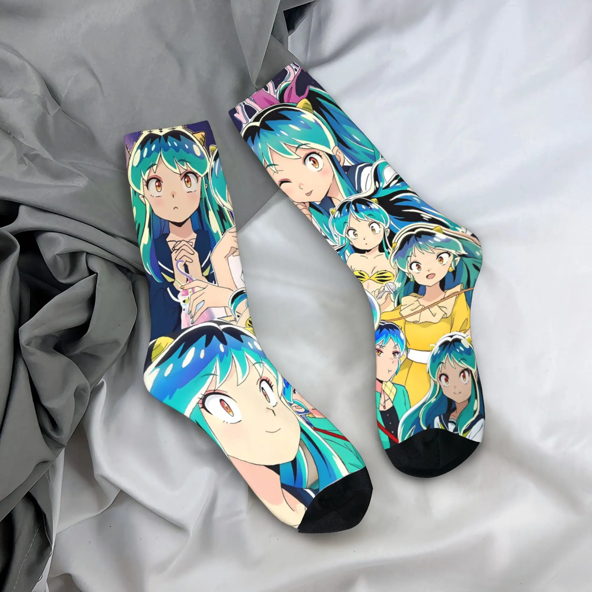 

Носки Goth Lum Urusei Yatsura, готические чулки, осенние антибактериальные мужские носки, спортивные носки с дышащим узором на открытом воздухе