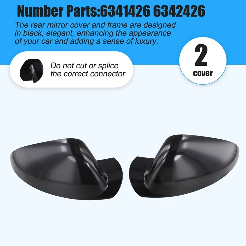 Car Rearview Mirror Cover Door Mirror Shell 6341426 6342426 For Opel Vauxhall Insignia A-Model MK1 2008-2016