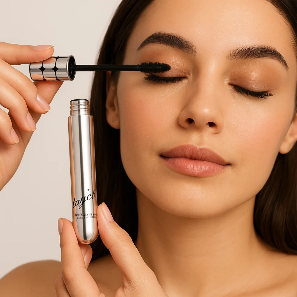 Máscara de pestañas alargadora a prueba de manchas, máscara rizadora resistente al agua sin grupos, fácil eliminación, alarga las pestañas, máscara de relleno de fibra