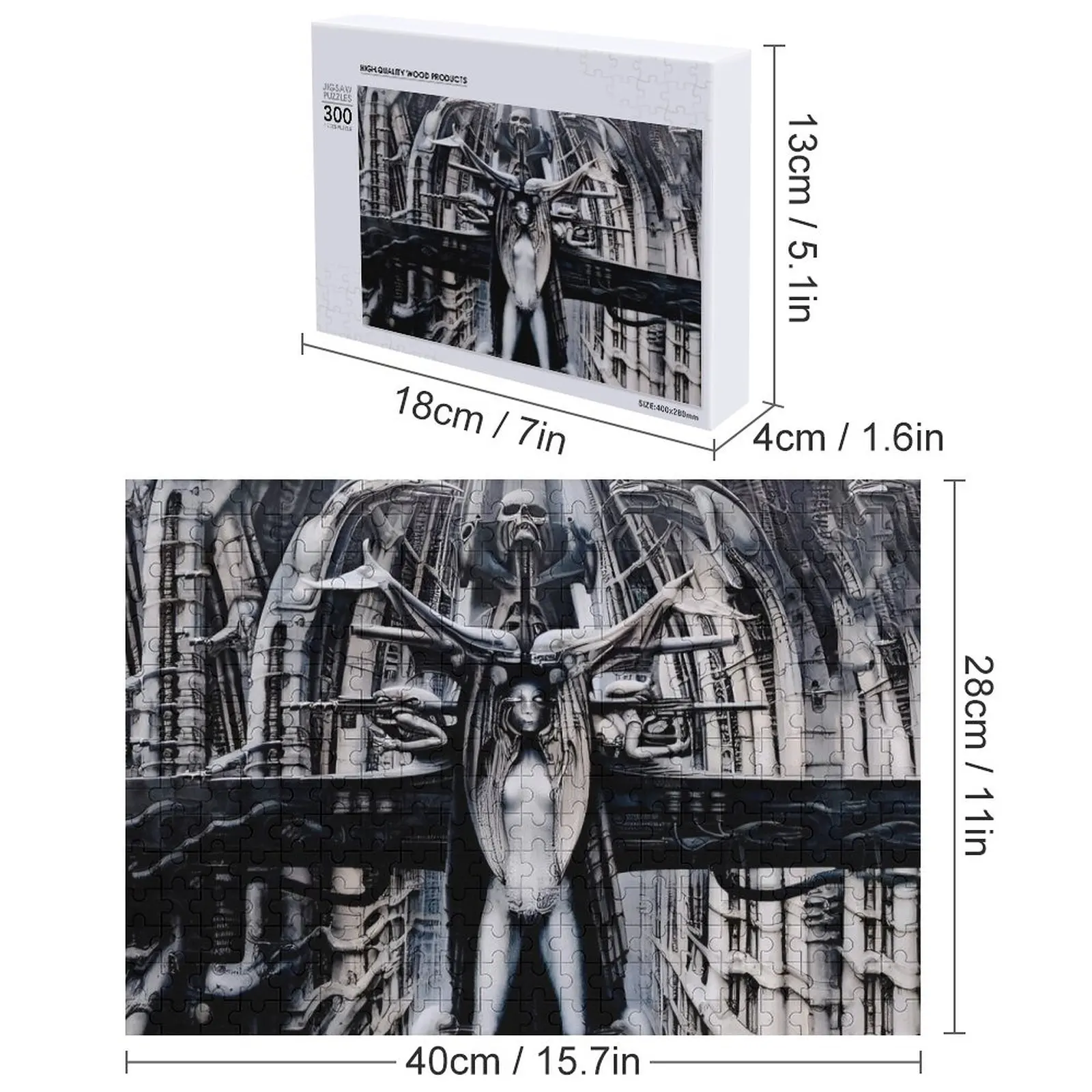 HR Giger Steampunk Xenomorph puzzelspel Kinderen aangepast voor kinderen puzzel