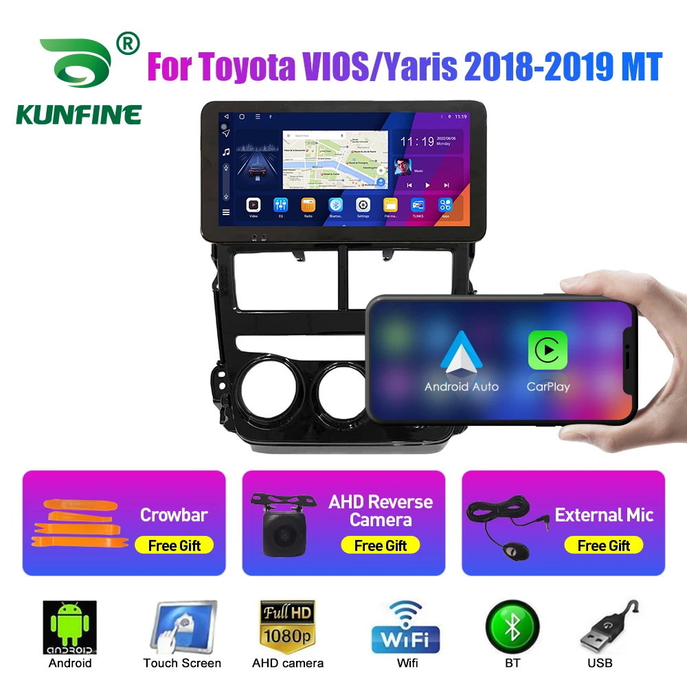 

10.33 Inch Car Radio For Toyota VIOS Yaris 18-19 2Din Android Octa Core Car Stereo DVD GPS Navigation Player QLED Screen Carplay