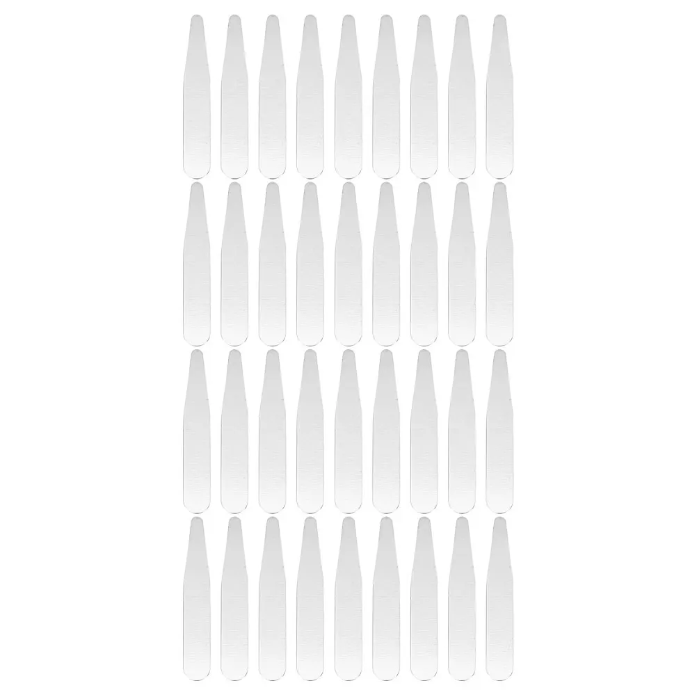 

36pcs Stainless Steel Stays 2.2 Inch For Men'S Dress Shirts Shirt Collar Inserts Metal Long-Lasting Rust-Resistant