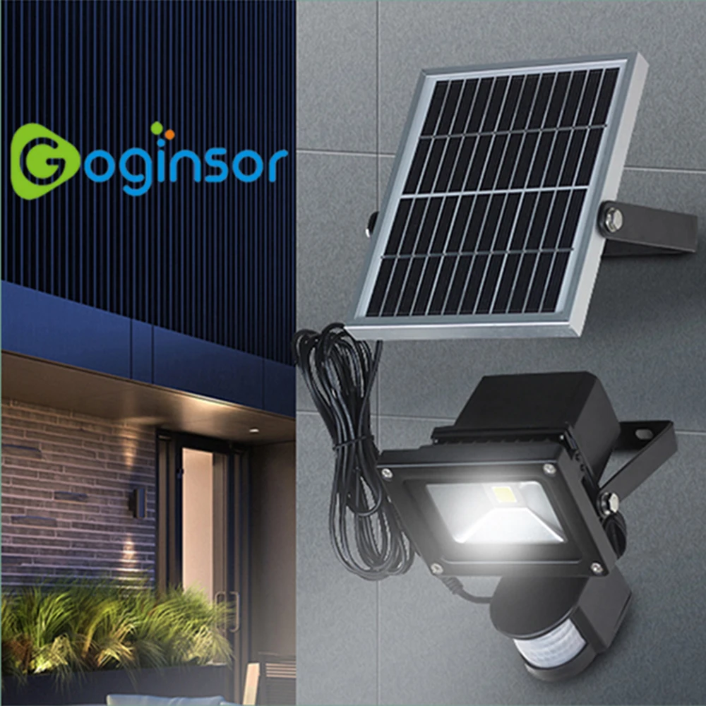 Imagem -05 - Luz Solar do Sensor de Movimento Pir Sensing Floodlight Lâmpada de Parede do Ponto do Jardim 10w