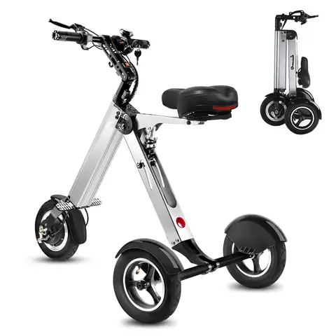 TopMate ES32 Folding Mobility Scooter with Reverse Function E-Tricycle for Adult and Senior, up to 15Mph & 20 Miles 3 Wheel