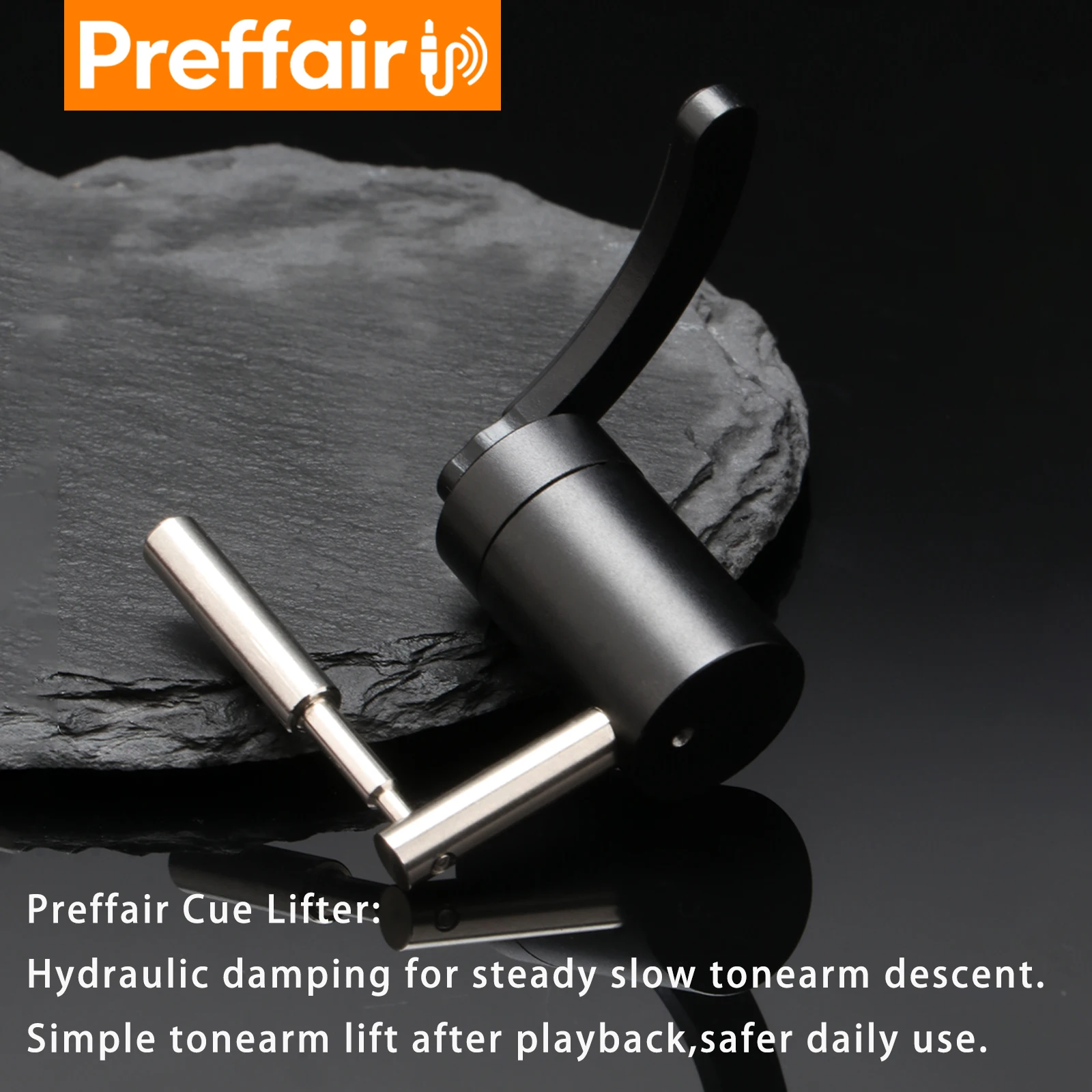 Preffair Vinyl Record Player Tonearm Arm Lifter Device Made by Stainless Steel For Turntable Record Players