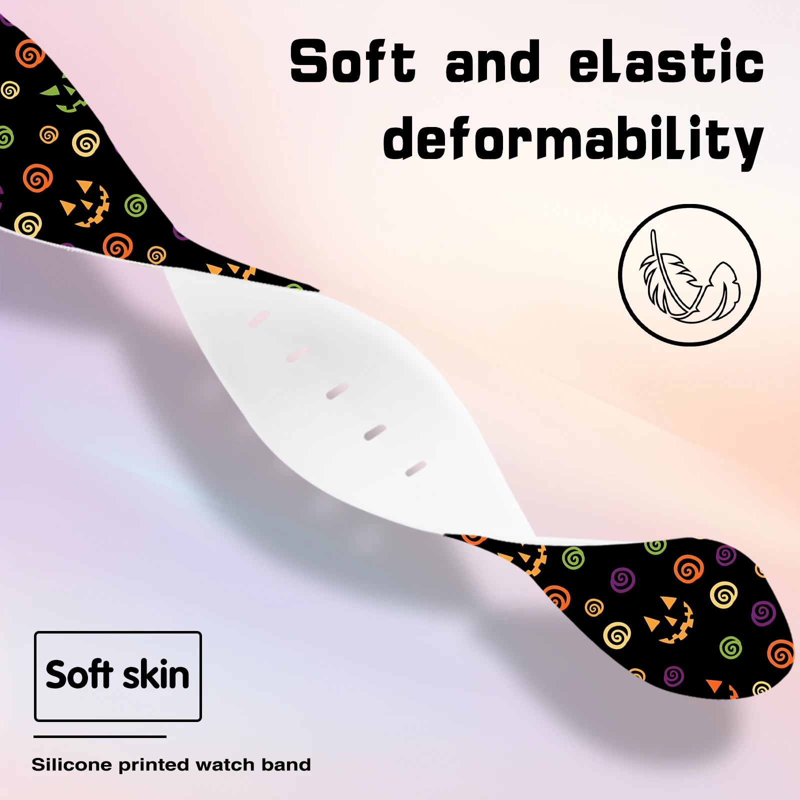 20 مللي متر 22 مللي متر سلسلة الهالوين حزام لساعة سامسونج جالاكسي 7/6/5 44 مللي متر الفرقة استبدال سوار لساعة Xiaomi هواوي Amazfit