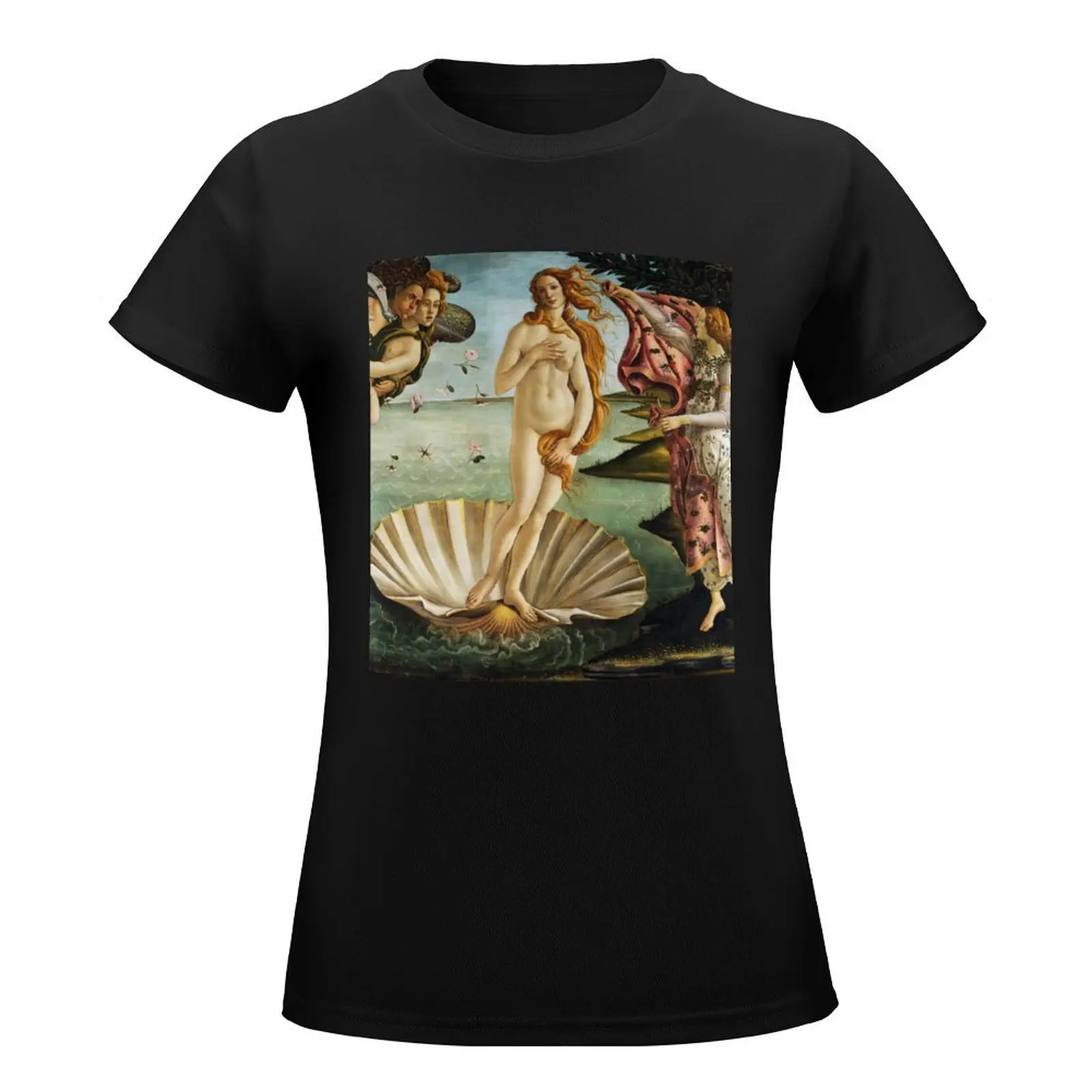 Birth of Venus - Botticelli T-Shirt tops funny plus size tops anime clothes tshirts for Women