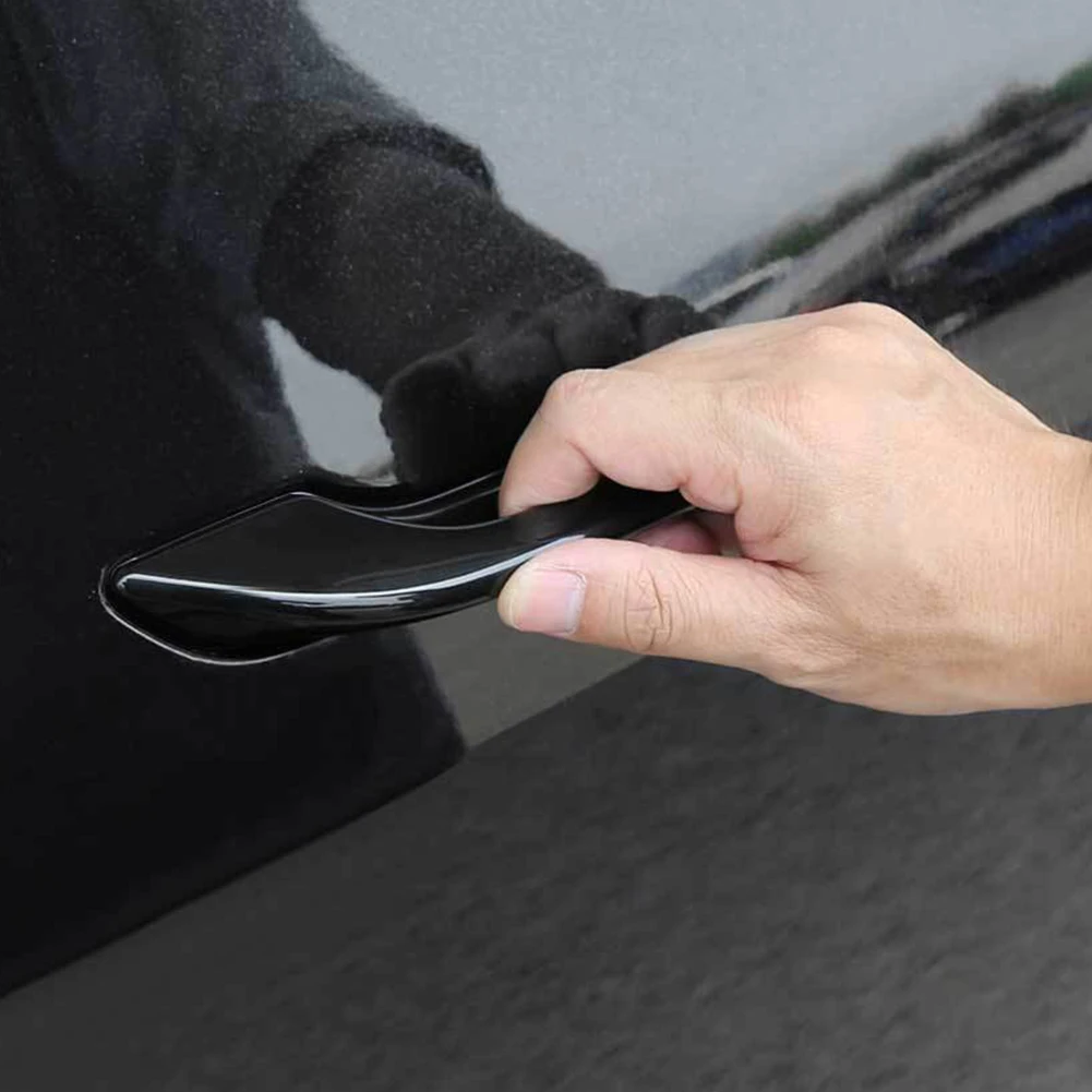 

Door Handle Protector Cover 4PCS Compatible with For Tesla For Model Y and For Model 3 2021 2023 ABS Anti Freeze Feature
