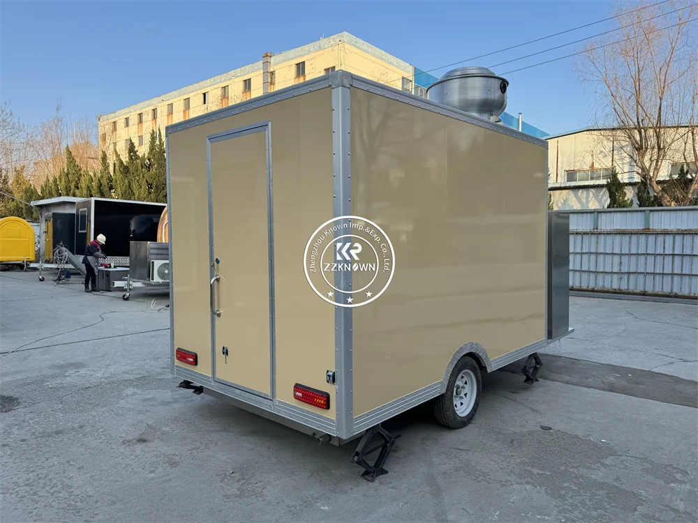 

Concession Truck Fast Food Kiosk Ice Cream Coffee Street Food Trailer Fully Equipment Cart For Sale