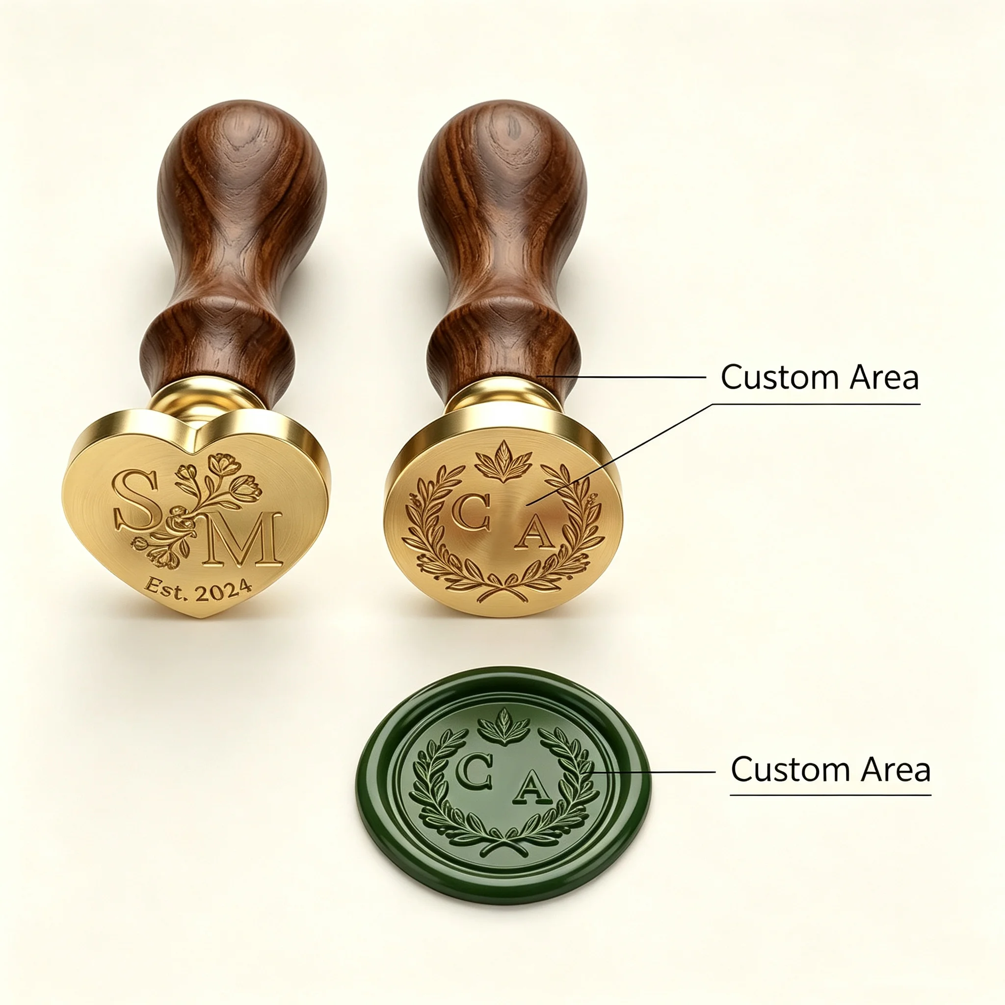 Wax Seal Stamp Set - Zestaw do tworzenia personalizowanych pieczęci woskowych: