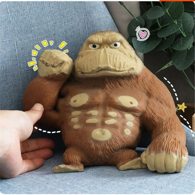 

Simulation Decompression Gorilla Toy Elastic Army Creative Stress Relief Flexible Decompression Vent Stretching Funny Tricky Toy