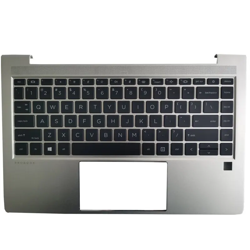 New For HP ProBook 14 440 G8 Laptop US Keyboard With Silver Palmrest Upper Cover With Backlight