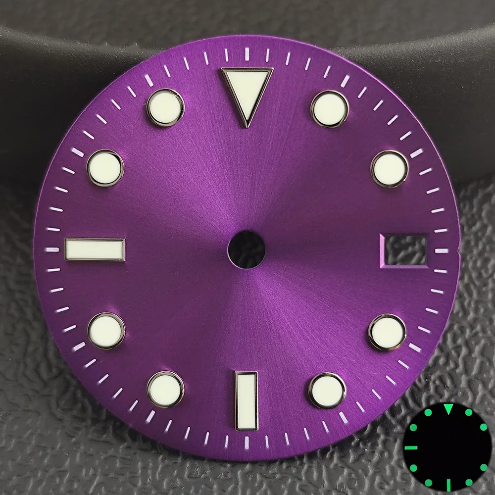 Циферблат серии NH, циферблат 35/36, циферблат 28,5 мм, настраиваемый логотип, синий, черный, серый, розовый, оранжевый, серебристый, белый