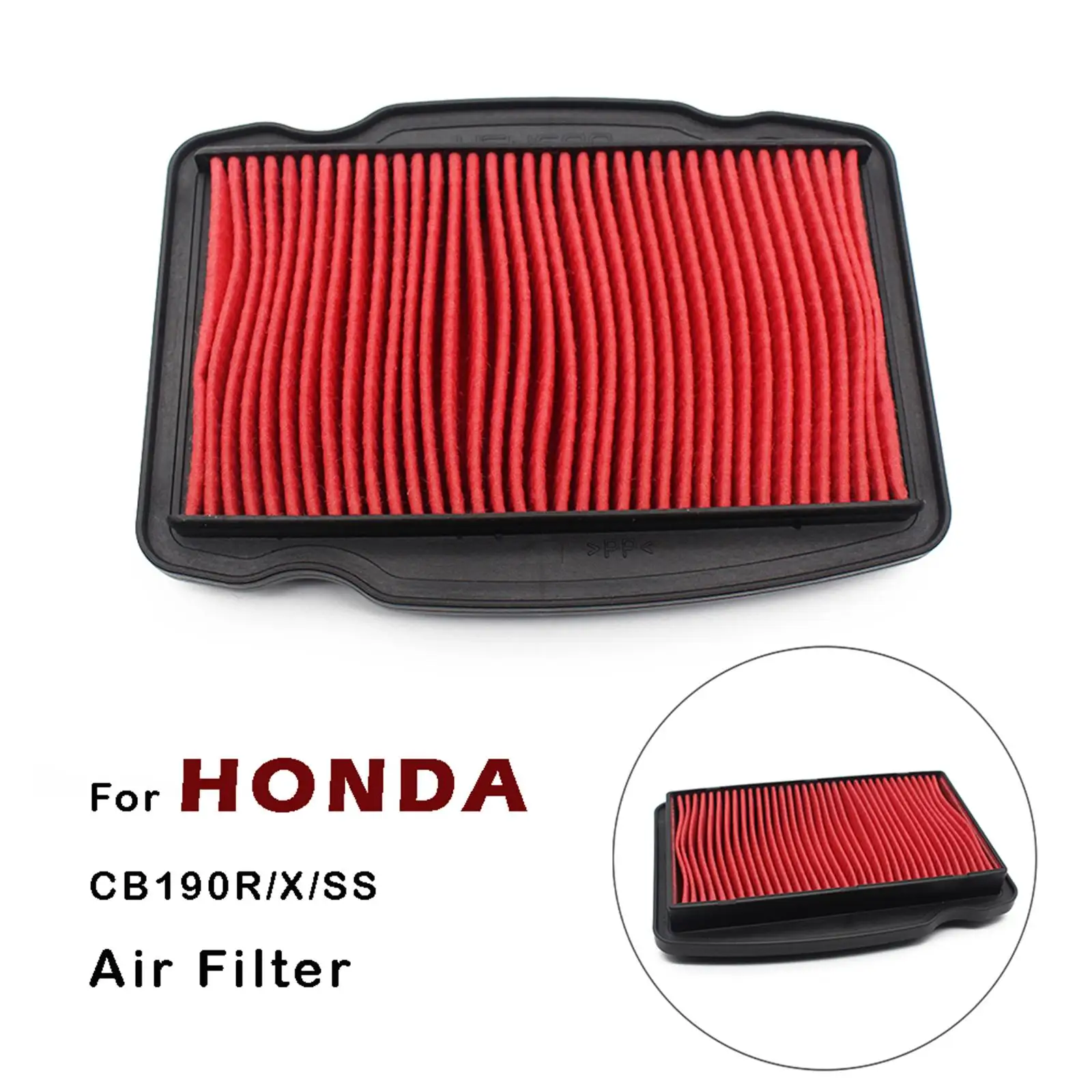 Universal High Performance Air Filter Extra Guard Rectangular Panel Cleaner for Honda CB190X Motorbike