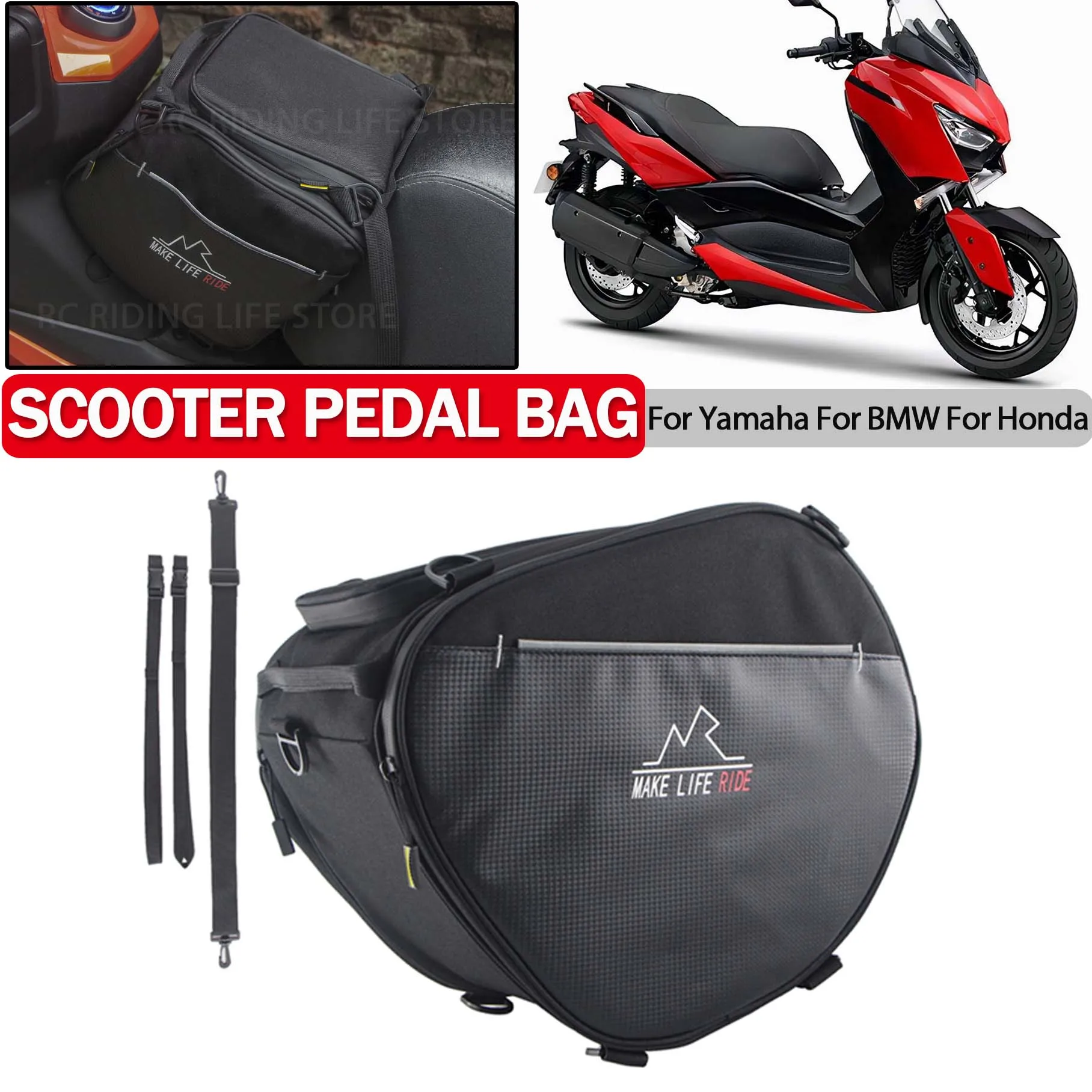 

For Yamaha X-Max N-MAX For Honda PCX XADV For BMW C400GT Scooter Tunnel Tank Bag Travel Tour Pack 560 TMAX 530 ADV 150 PCX 160