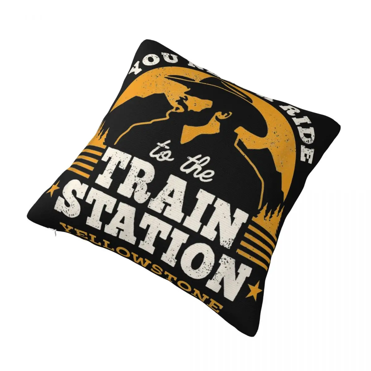 Decorative Pillowcases Yellowstone You Need A Ride To The Train Station Stuff Home Throw Pillow Case Cover Square Multi Size