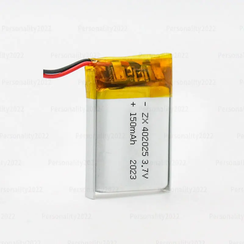 150mAh 402025 2lipo Battery 042025 3.7V Lithium Polymer Batteries for Smart Bracelet Remote Control Bluetooth Headset Keyboard