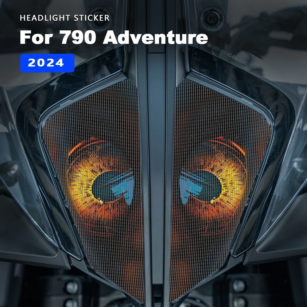 For CFMOTO 675SR-R 675SR 675 SR 2024 Motorcycle Stickers 3D Headlight Decorative Stickers Waterproof Exterior Accessories