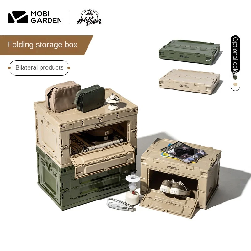 Foldable Storage Box Outdoor Camping Storage Box Large Capacity Side Door Storage Box Car Trunk