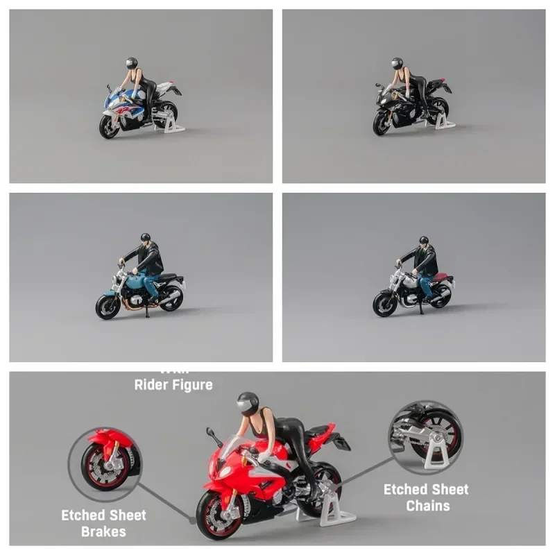 CM MODEL S1000RR (Red / Black/ Blue + White) / NineT (Black / Blue / Silver) Diecast Motocycles