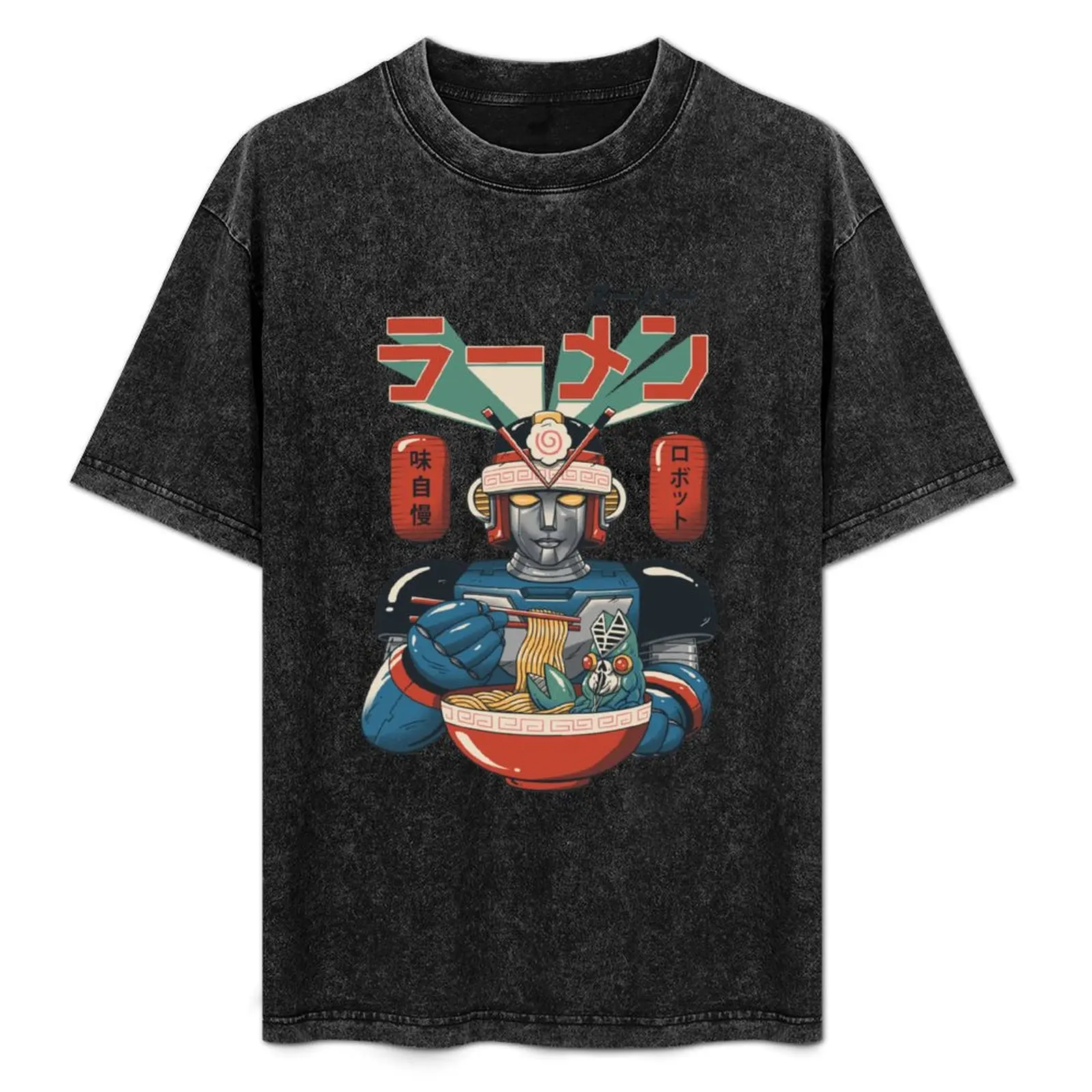 

Super Ramen Bot T-Shirt Streetwear Print Tee Shirt