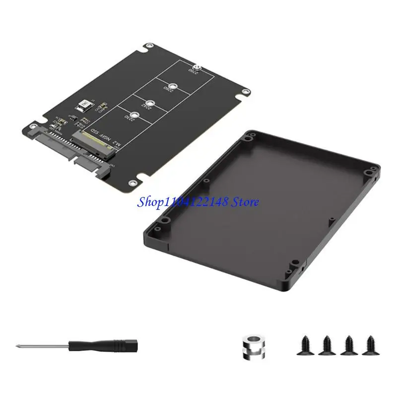 Adattatore per unità M.2 NGFF a in materiale PCB P9FA con compatibilità universale e custodia nera