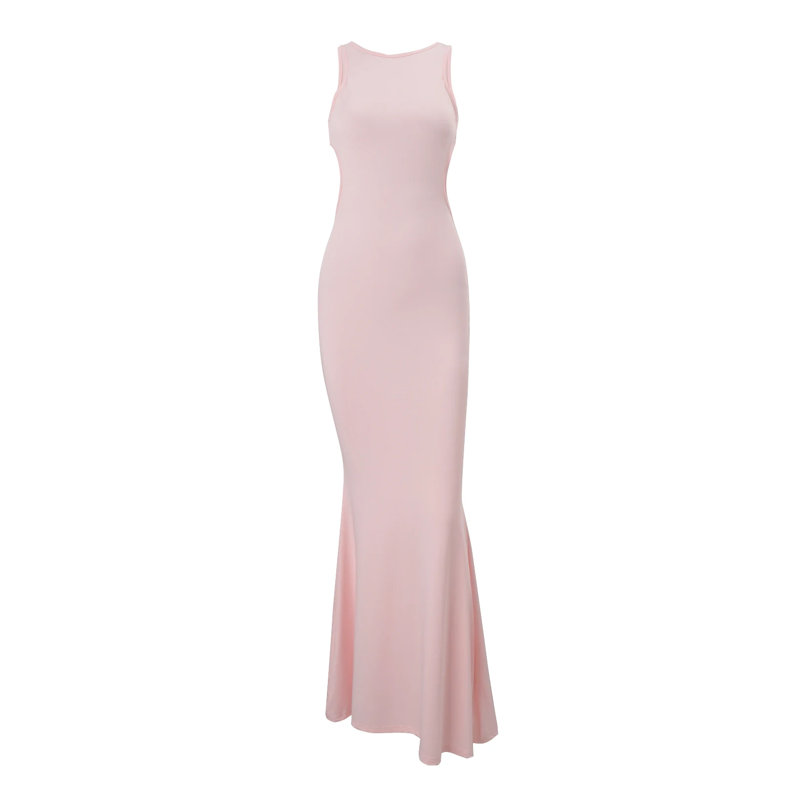 WhereMery Elegante Sexy Oansatz Ärmel Bodycon Backless Solide Maxi Kleid Y2K Herbst Neue Mode Hochzeit Gast frauen Kleider