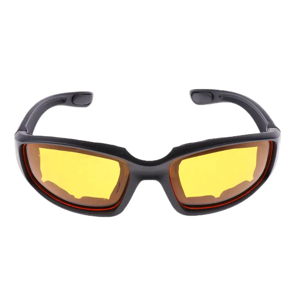 

Motorcycle Glasses Outdoor Sports Driving Bike Riding Glasses Padded Wind Resistant Sunglasses