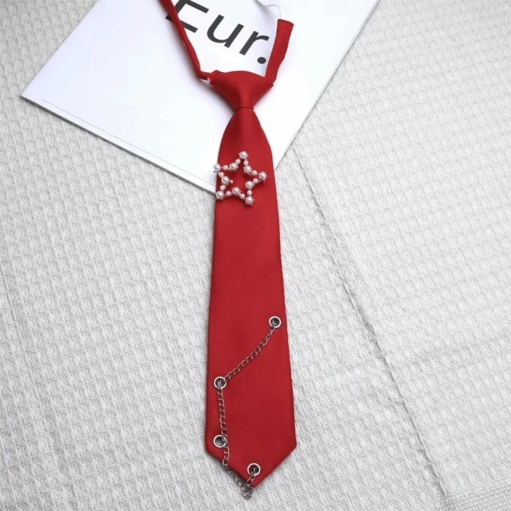 Elegant Korean Style Star Tie Tassels JK Long Necktie Academic Style College Style Shirt Tie Women