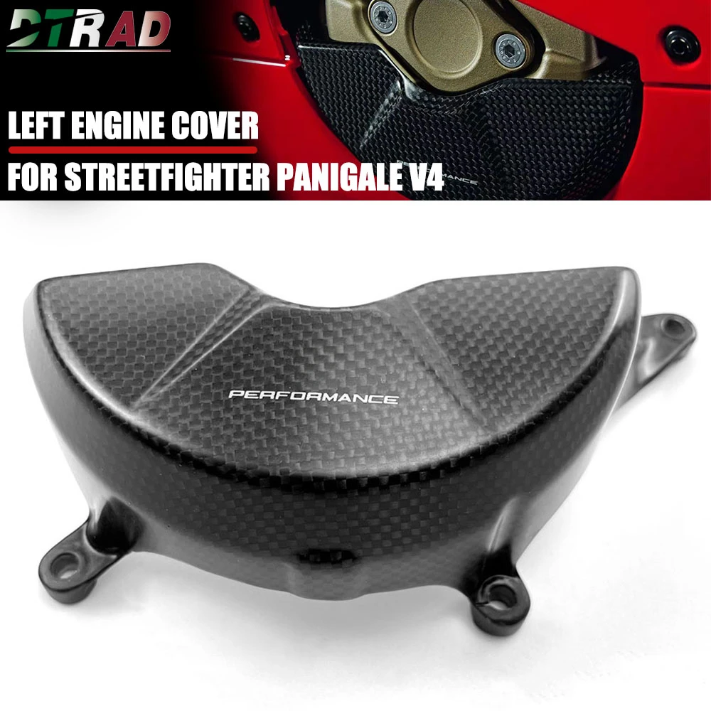 

For DUCATI PANIGALE V4 V4S V4R Streetfighter V4/S Cabon Fiber Accessories Motorcycle Left Engine Cover Protection Fairing Kit