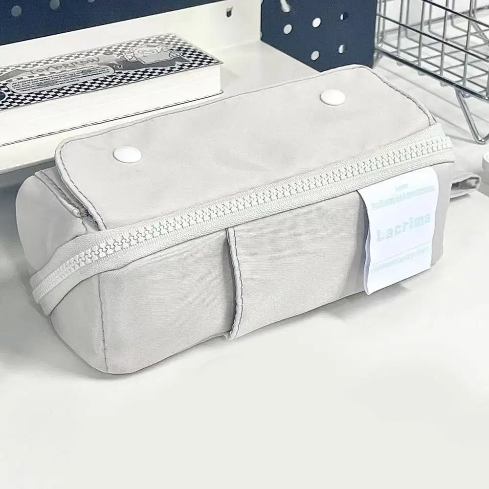 

Холщовый пенал с призмой «сделай сам», сладкий цвет, многослойная перегородка тофу, сумка для ручек, большая емкость, органайзер для канцелярских принадлежностей, студенческие принадлежности