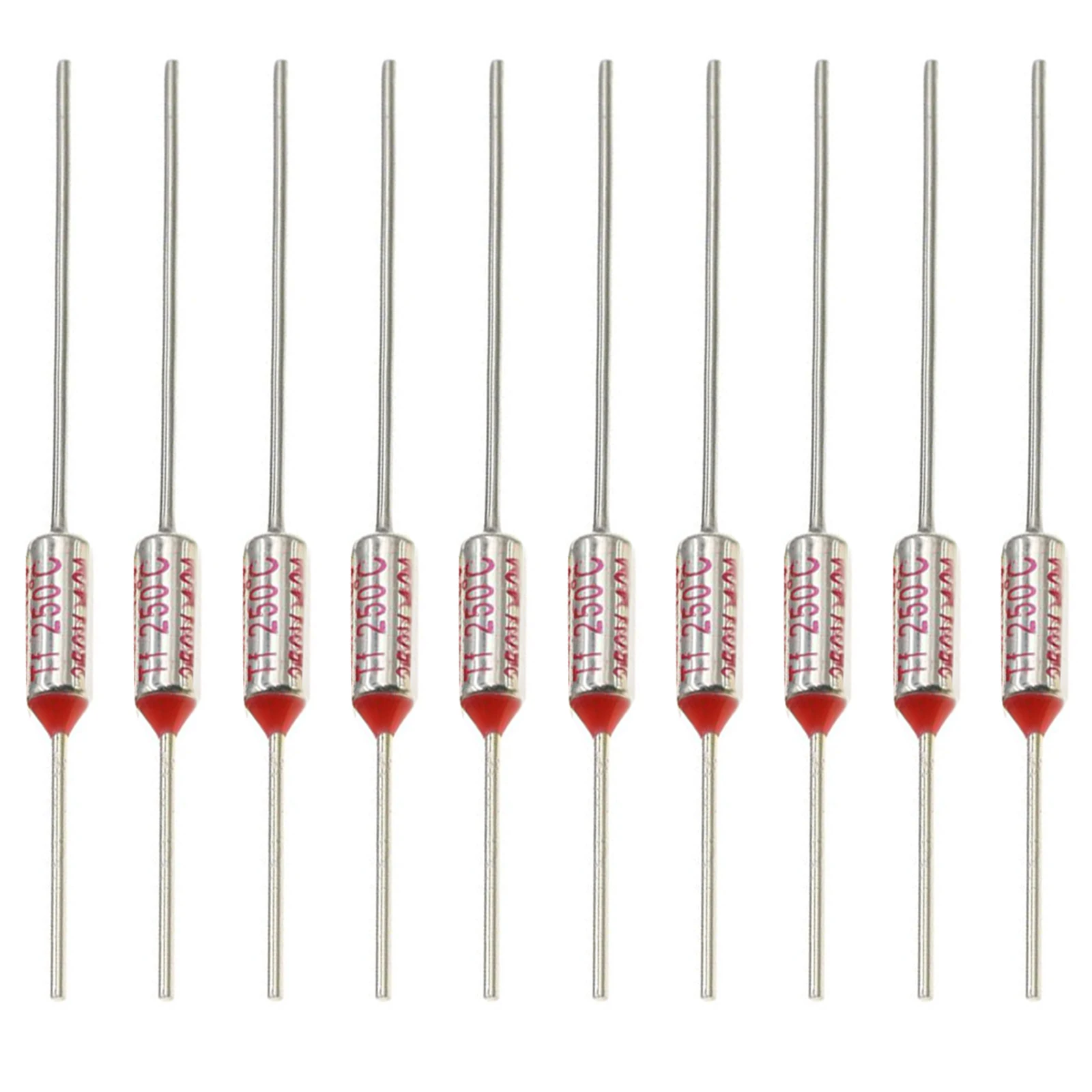 Protezione affidabile dal surriscaldamento Circuito garantito Interruzione della temperatura Ritagli termici Confezione di fusibili 10 pezzi AC250V 10A